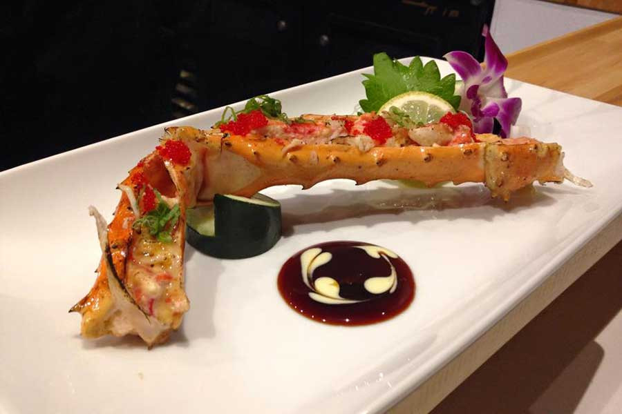 King crab dish
