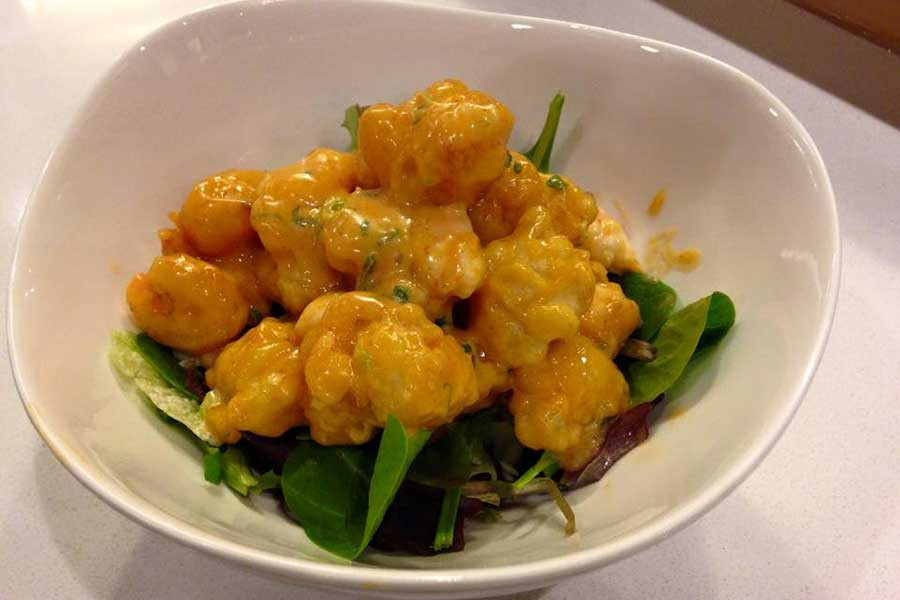 Rock shrimp dish